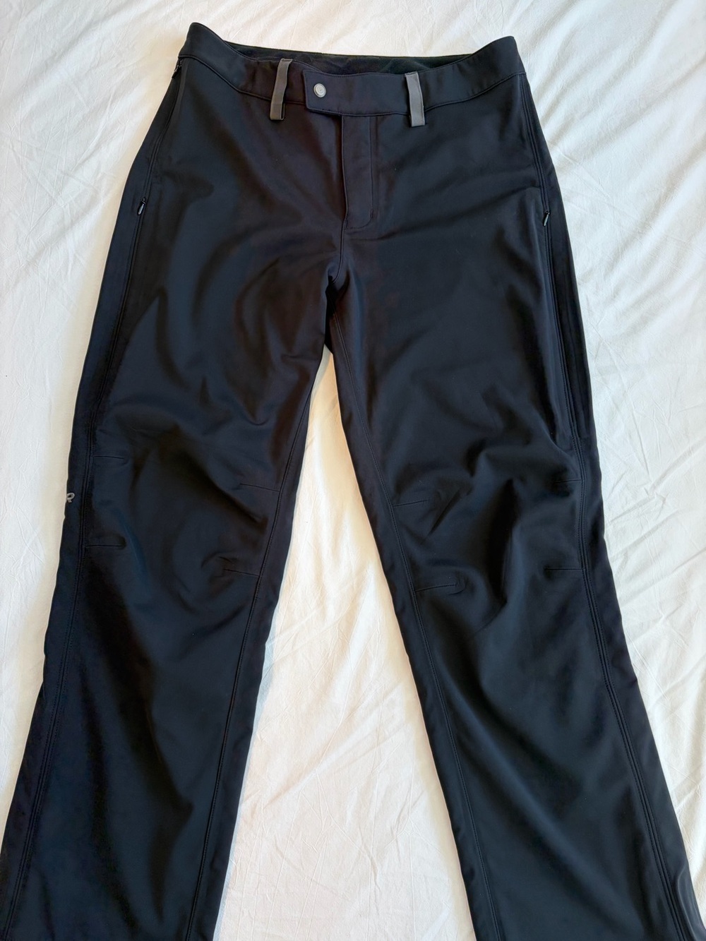 Outdoor Research Men's Black Softshell Fleece Linned Hiking Pants. Gorp